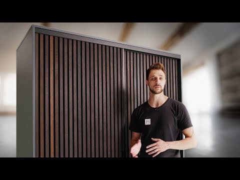 Akustikpaneele als Schiebetüren