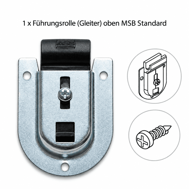 Bild von Führungsrolle (Gleiter) oben MSB