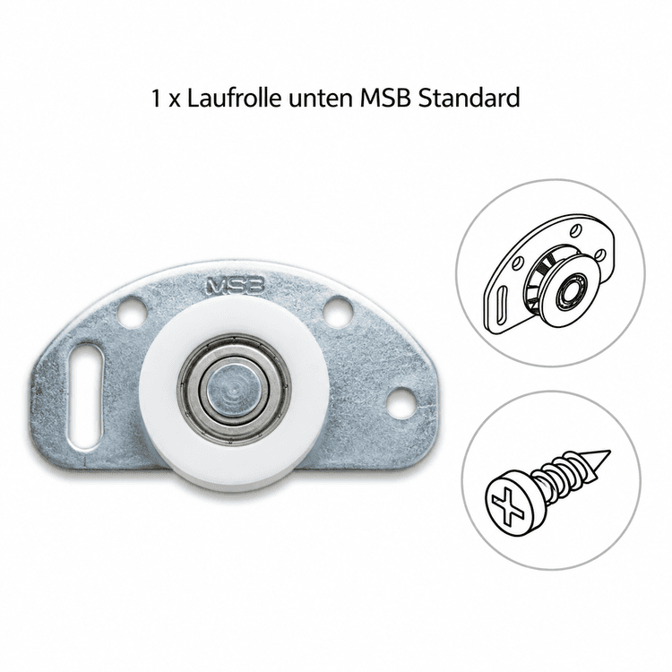 Bild von Laufrolle unten MSB