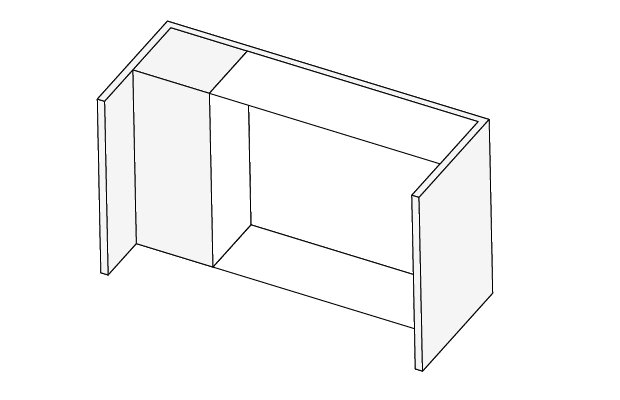 Einbauschrank Skizze - Schrank innerhalb einer Nische