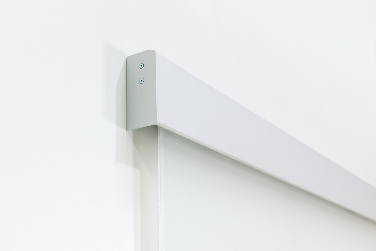 Rahmenlose Glasschiebetür - Detail der Bodenführung