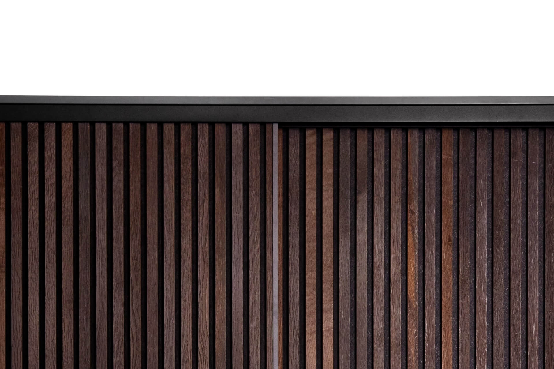 Detailfoto der oberen Laufschiene in Farbe Smoked Oak