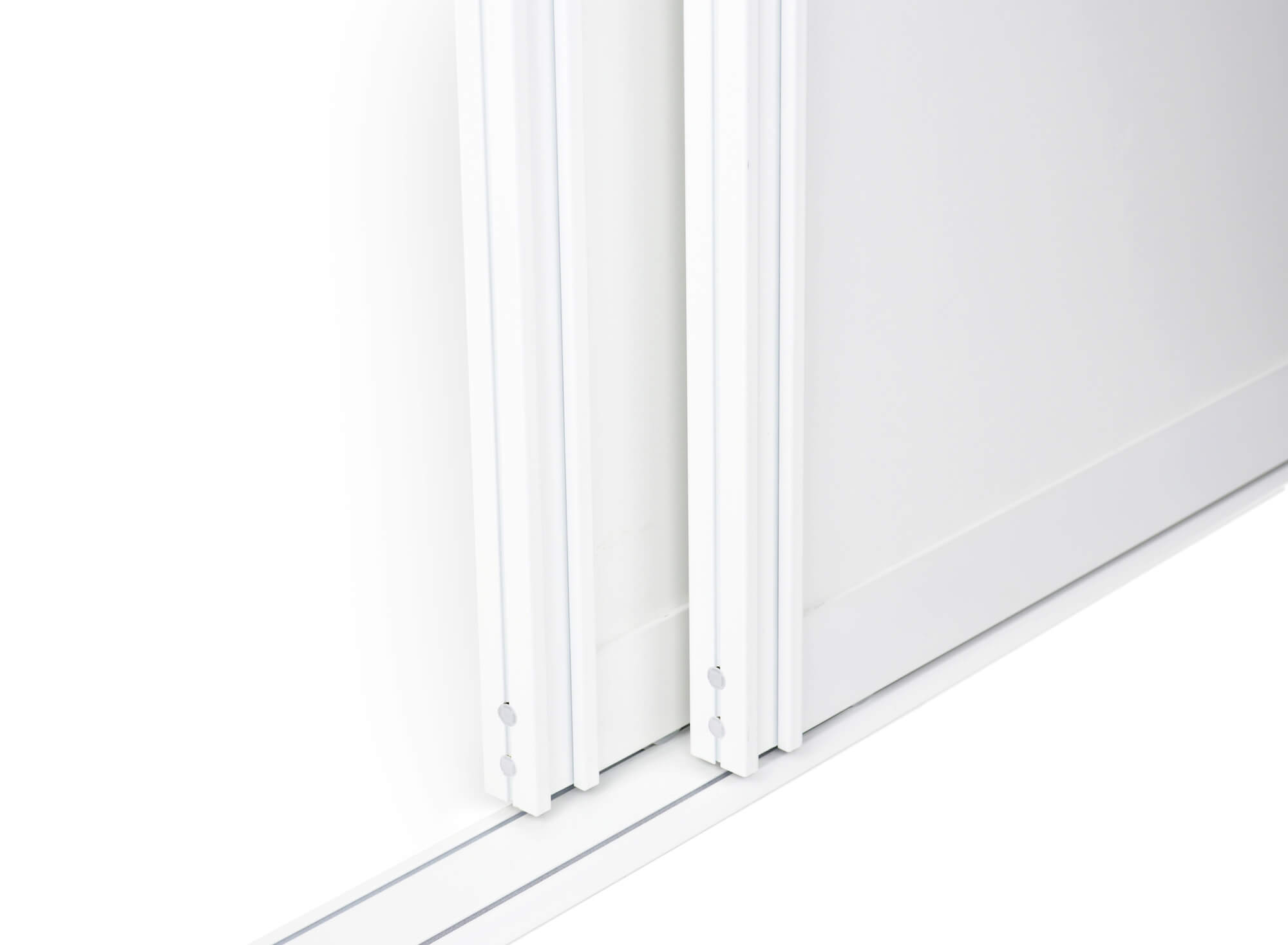 Schiebetür Profil Tosca Weiß Matt lackiert Beispielfoto für Raumteiler, Schranktüren und Durchgangstüren