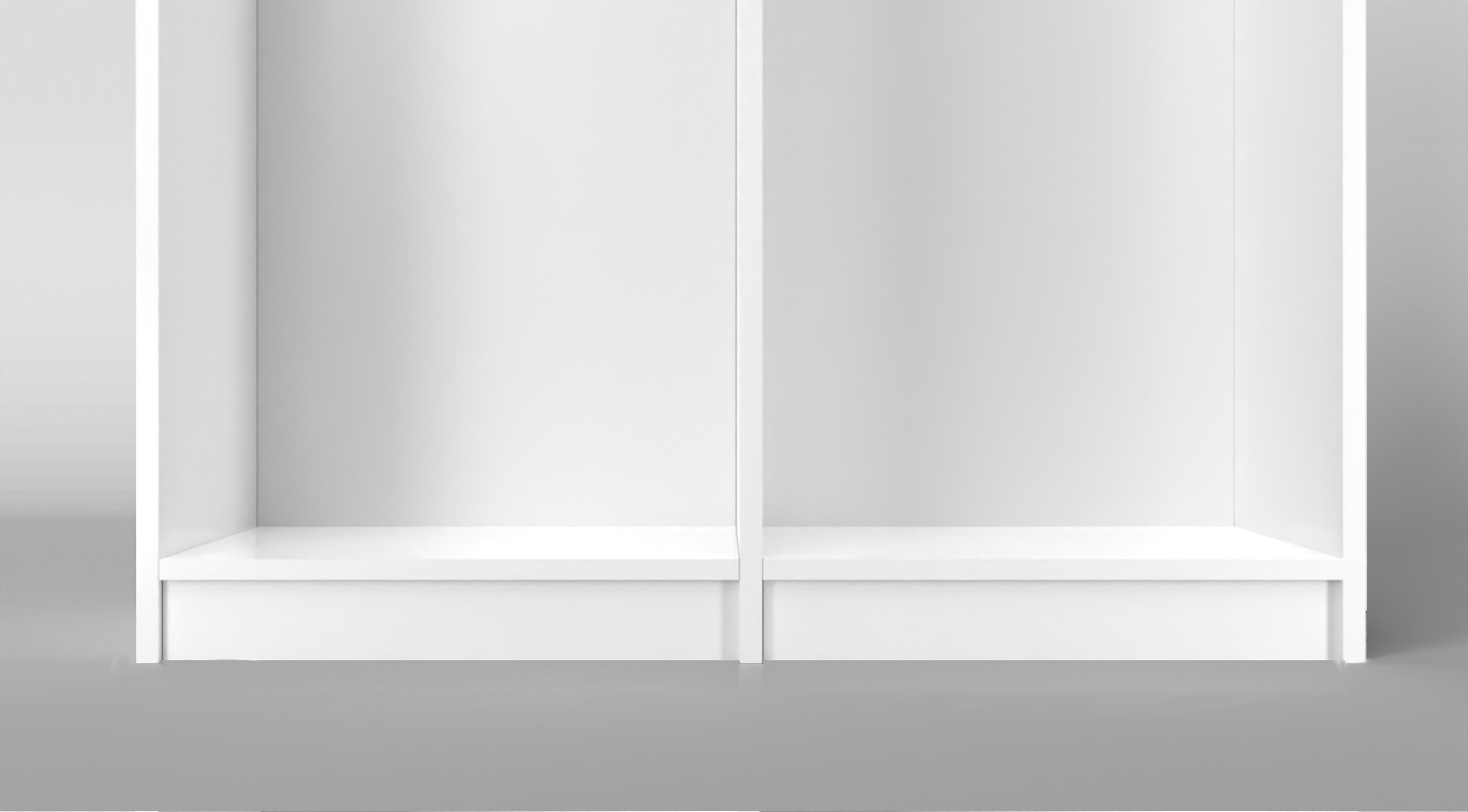 Schrank mit Sockel von hibitaro Frontansicht