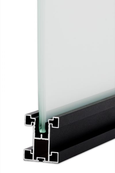 Glasdichtung für 6 mm Glasfüllung (6 Meter) schwarz